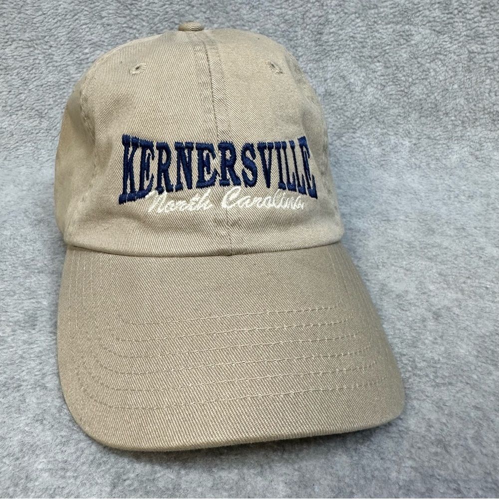 Kernersville NC Ballcap Hat Beige Strapback Travel Town City Casual Classic